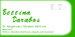 bettina darabos business card